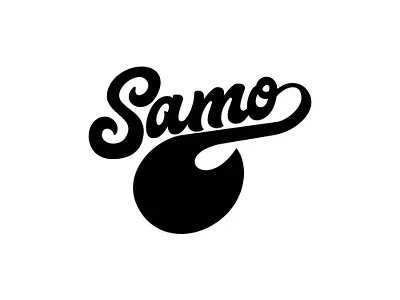 Samo baseball brand clothing brand custom logo fashion logo graphic design logo logo design modern script sports sports brand streetwear typographic logo typography vector