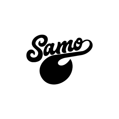 Samo baseball brand clothing brand custom logo fashion logo graphic design logo logo design modern script sports sports brand streetwear typographic logo typography vector