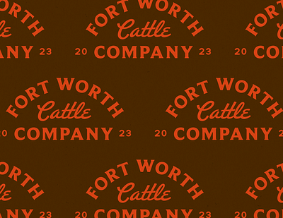 Fort Worth Cattle Co. - Heritage Lockup badge beef branding cattle design fort worth fort worth cattle co heritage illustrator lockup logo meat redondo ave type typography