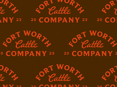 Fort Worth Cattle Co. - Heritage Lockup badge beef branding cattle design fort worth fort worth cattle co heritage illustrator lockup logo meat redondo ave type typography