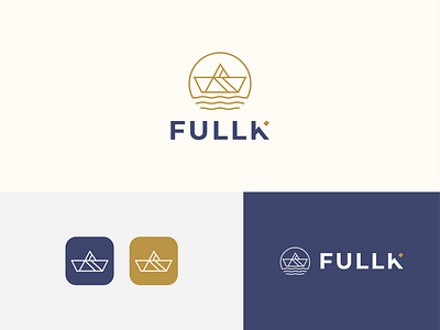 FULLK. arabic art boat branding creative education education logo islamic logo logo design minimal modern