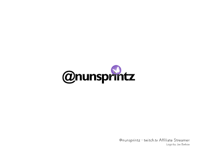 Logo: @nunsprintz (Twitch Affiliate) branding butterfly design gamer gaming girl gamer graphic design illustration logo nerd pc gaming personal branding stream streamer twitch twitch affiliate ui vector vector art