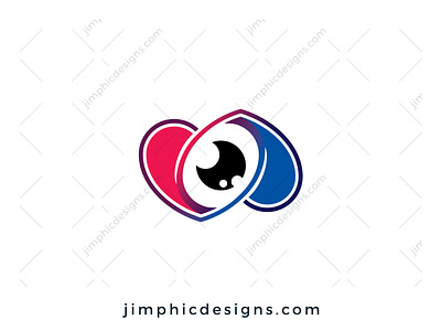 Love Sight Logo branding design eye graphic design heart logo logo design love vector