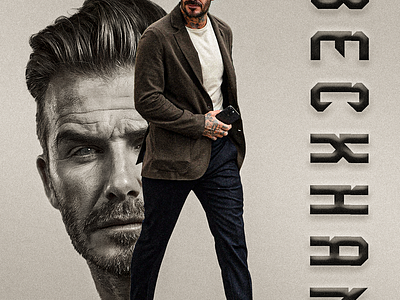 David Beckham Simple Poster. best design branding david beckham football football poster graphic design image manipulation poster sports poster