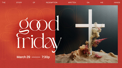 Good Friday Graphic church design easter good friday