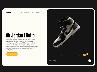 Nike concept web design 3d aftereffects animation design ecommerce figma nike ui uidesign uiux uiuxdesign webdesign