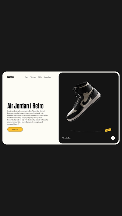 Nike concept web design 3d aftereffects animation design ecommerce figma nike ui uidesign uiux uiuxdesign webdesign