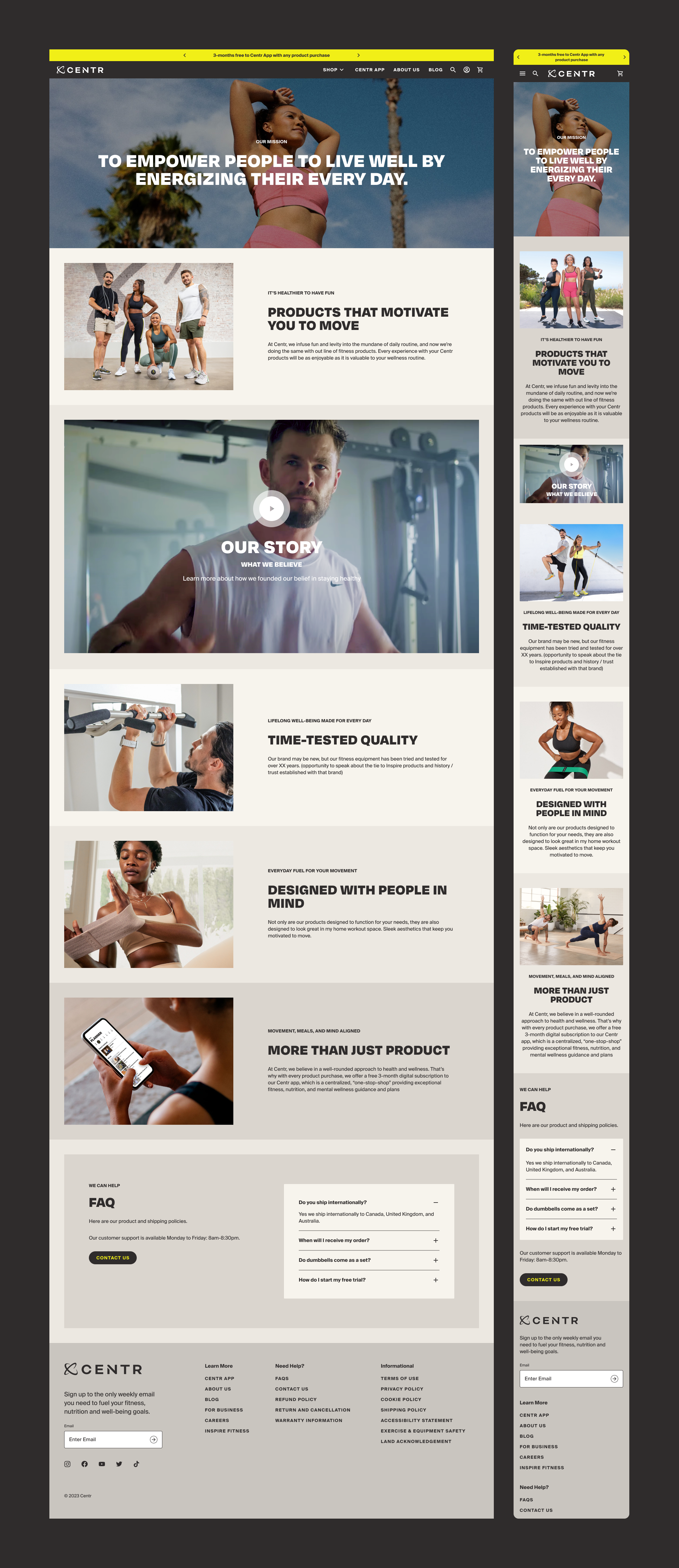 Centr About athletes body centr chris hemsworth exercise fitness gym health meals mind movement muscles nutrition products training ui ux weight lifting weights wellness