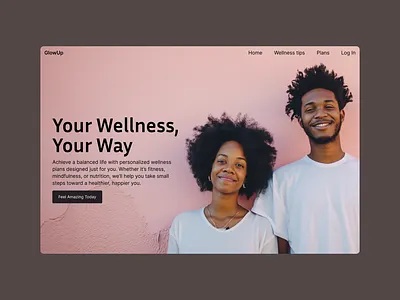 GlowUp design graphic design interface ui ui design webflow website