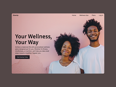 GlowUp design graphic design interface ui ui design webflow website