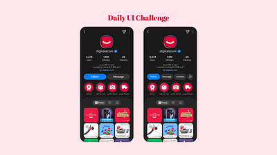 Daily UI Challenge - Day 006 - User Profile ui ui challenge ui daily ui design user profile
