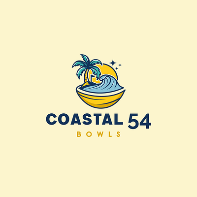 Coastal 54 branding graphic design logo