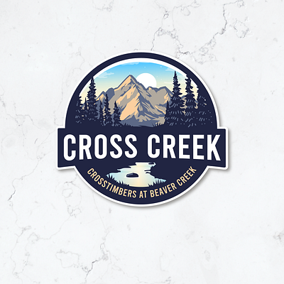 Cross Creek logo branding graphic design logo