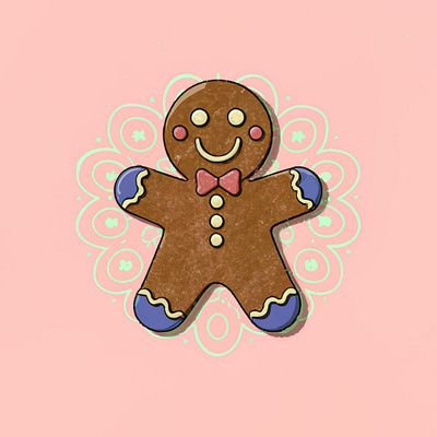 Ginger Bread Man ai ai artwork ai illustration artwork graphic design logo