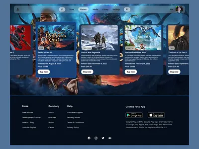 Marketplace for the PlayStation game ui.