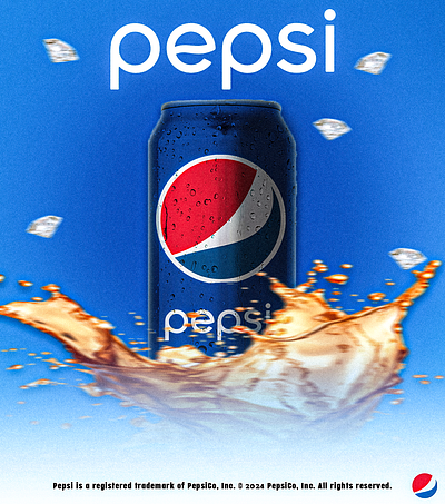 Pepsi Advertise Manipulation. brand design branding drink ad graphic design image manipulation pepsi