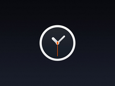 Clock clock icon 拟物的