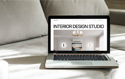 One-page website for interior design studio Concept animation creative design design design inspiration digital design landing page layout design minimalist design modern design one page site tilda ui ui design uiux uiux design user interface web design web development web site website