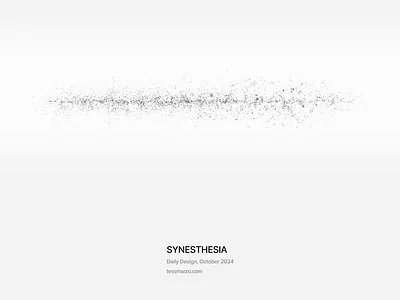 Synesthesia animation digital design motion design motion graphics particle design ui