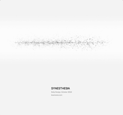 Synesthesia animation digital design motion design motion graphics particle design ui