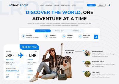 Adventure Travel Booking Platform ui