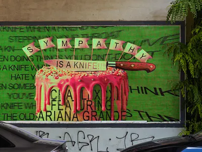 sympathy is a knife - poster art charli xcx concept art graphic design poster design song poster