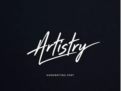 Artistry Handwriting Font lettering font