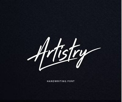 Artistry Handwriting Font lettering font