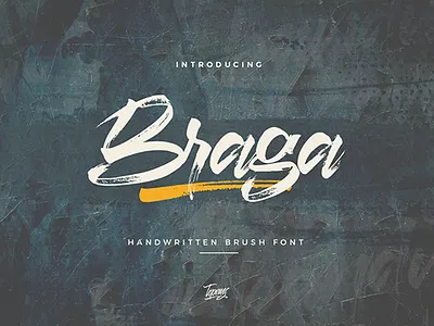 Braga Font script font