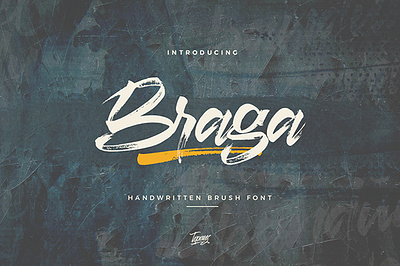 Braga Font script font