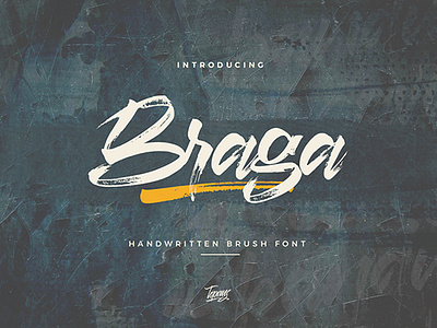 Braga Font script font