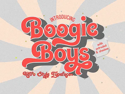 Boogie Boys Retro vintage font