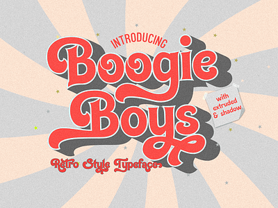 Boogie Boys Retro vintage font