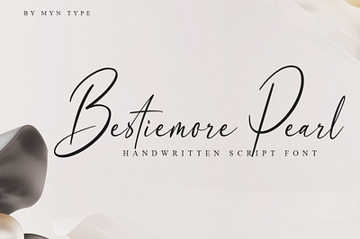 Bestiemore Pearl lettering font