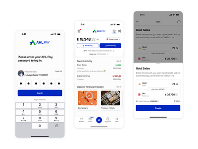AHL app app design bank banking banking app banking mobile app design finance finance app finance mobile gold app ui user experience ux
