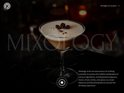 MIXOLOGY concept creativity logo mixology ui webdesign