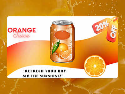 Orange Juice - Website Concept 3d advertisement after effect animation app design figma juice marketing minimal motion graphics new noteworthy orange popular ui ui animation uxui visual web design website