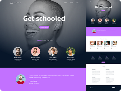 School Website UI design interface landingpage school ui uiux ux website