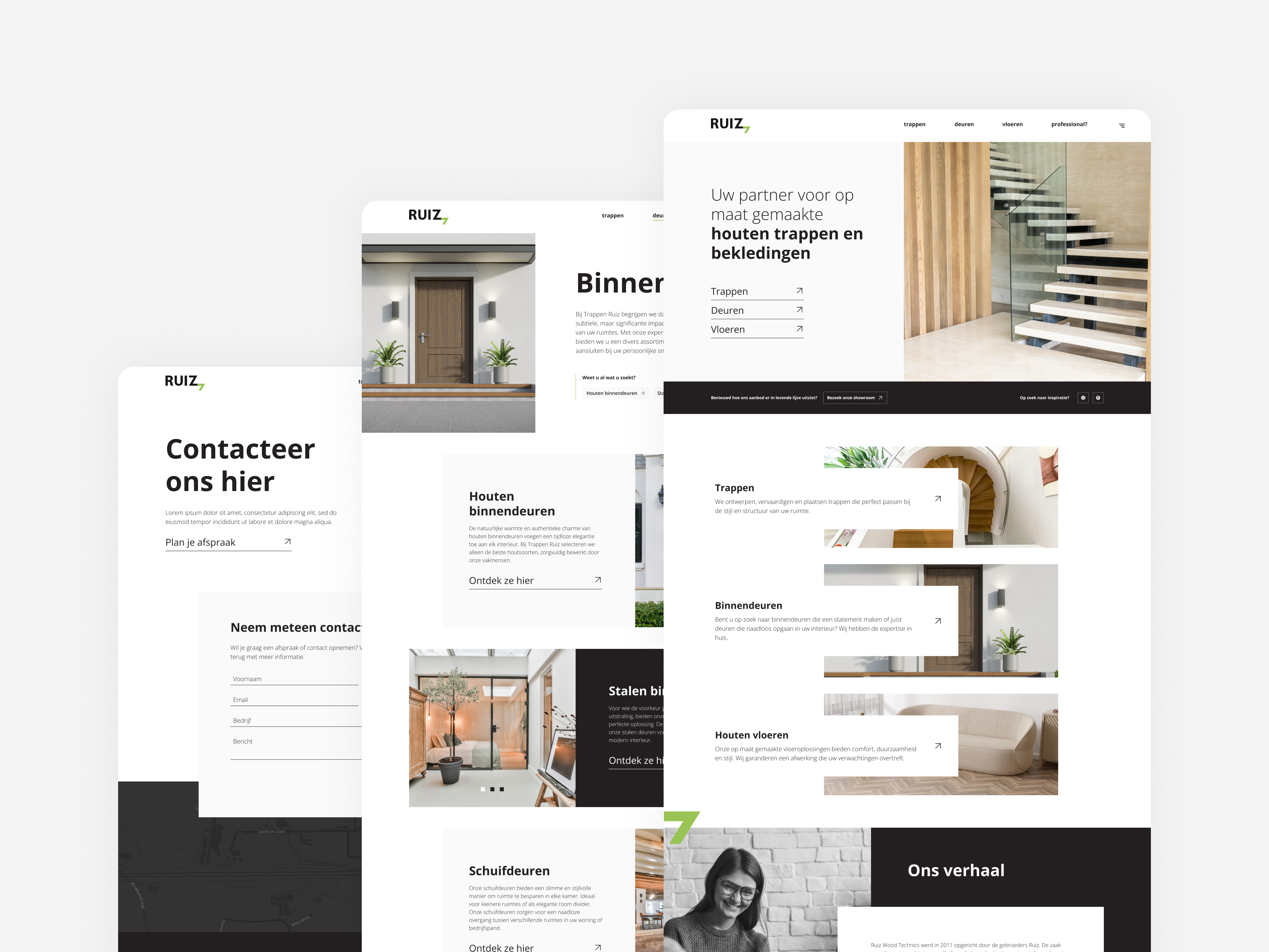 Ruiz Website Design branding clean dark design grey interface landing page minimal modern ui ux website