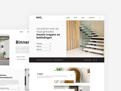 Ruiz Website Design branding clean dark design grey interface landing page minimal modern ui ux website