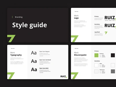 Ruiz Brand Style Guide branding clean dark design grey interface landing page minimal modern ui ux website