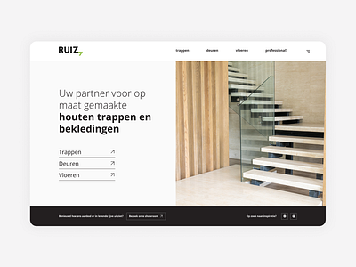 Ruiz Website Design branding clean design drak grey interface landing page minimal modern ui ux website