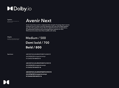 Dolby – Design System / Design Tokens, Type design assets design direction design system design tokins type typography