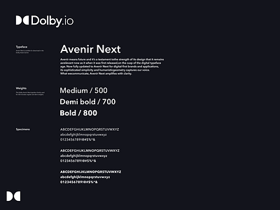 Dolby – Design System / Design Tokens, Type design assets design direction design system design tokins type typography