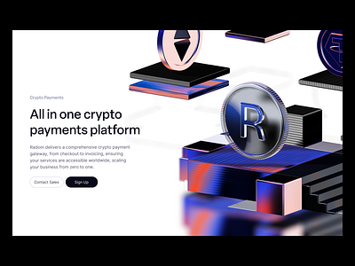 Radom 3D Materials 3d illustration brand identity branding cryptocurrency ethereum illustration product design software splinetool technology web design web3