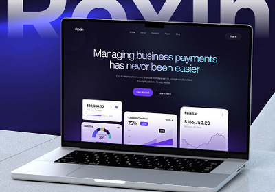 Roxin. Header Exploration b2b banking fintech fintech saas fintech startup landing page payment saas web web design website