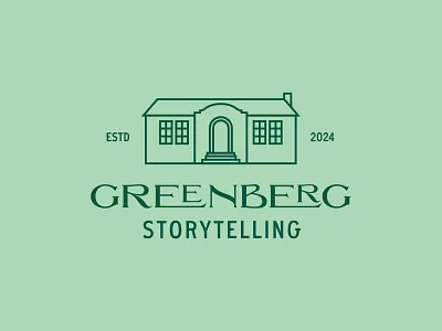 Greenberg Storytelling branding house logo story storytelling typography writer writing