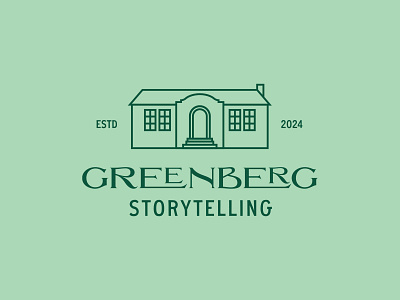 Greenberg Storytelling branding house logo story storytelling typography writer writing