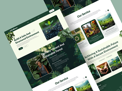 EcoHaven – Sustainable Environment Website Design 🌿 ecofriendly environmentaldesign figma greendesign naturedesign responsivedesign sustainability ui uiux webdesign websitedesign