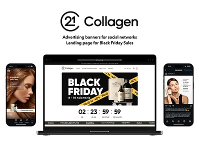 21Collagen banner blackfriday collagen graphic design smm ui